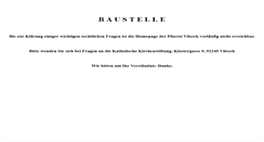 Desktop Screenshot of pfarrei-vilseck.de